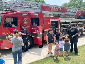 Picnic in the Park - Fire Truck and Residents